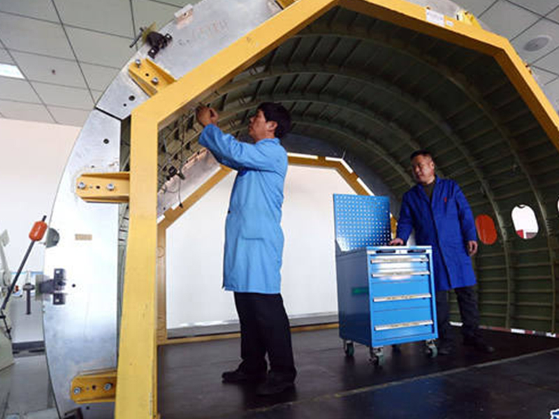 飞机机身段总装实验实训室内调试实训设备1